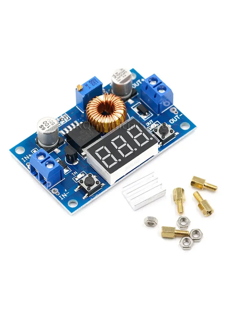 Convertidor de DC-DC 5A 75W XL4015, módulo reductor ajustable de 4,0-38V a 1,25 V-36V, fuente de alimentación ajustable para bricolaje
