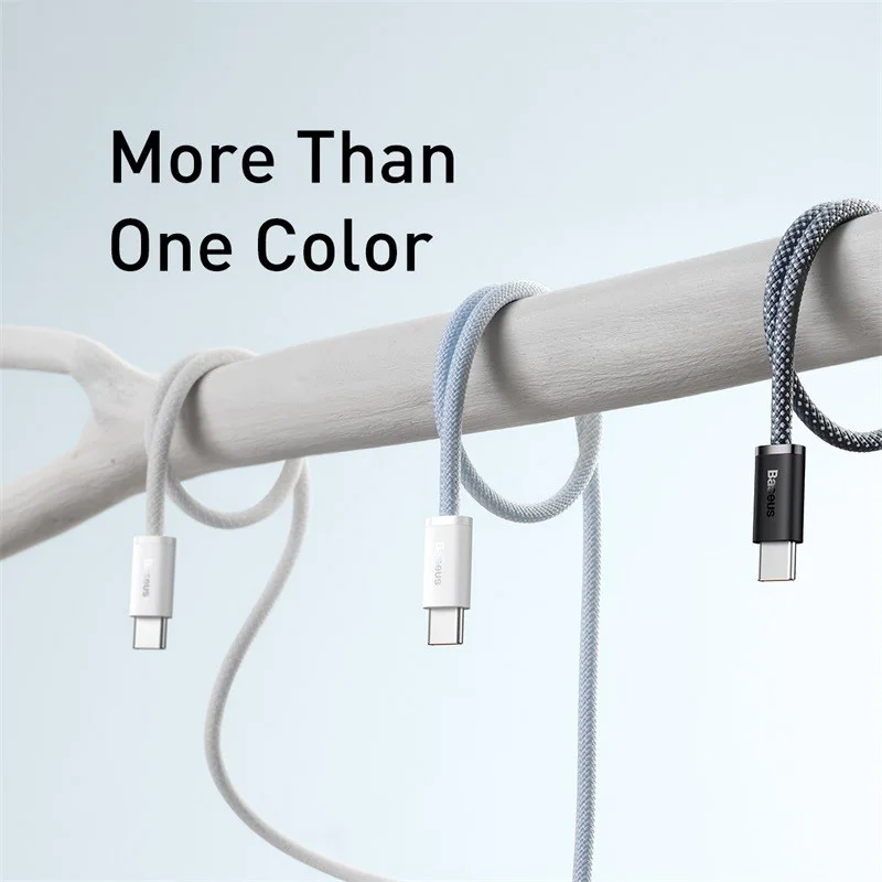 Кабель Baseus 100 Вт USB C для iPhone 16 15 Plus Pro Max Кабель типа C для Macbook Pro ipad PD Кабель для быстрой зарядки Кабель Type-C