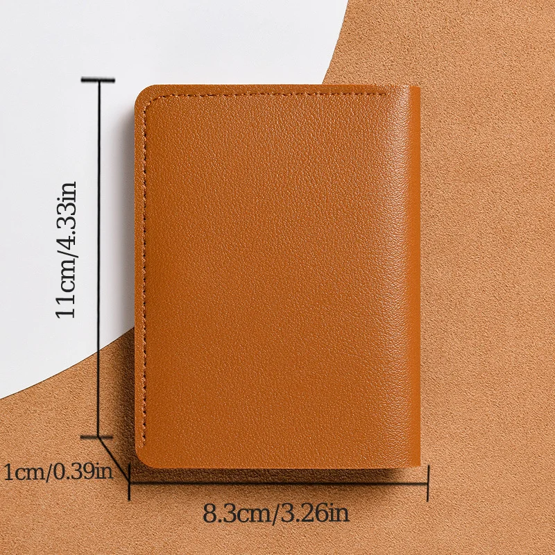 Cartera delgada para mujer con tarjetero, hebilla plegable, cartera pequeña, tarjeta bancaria portátil, licencia de conducir, bolsa ultraligera