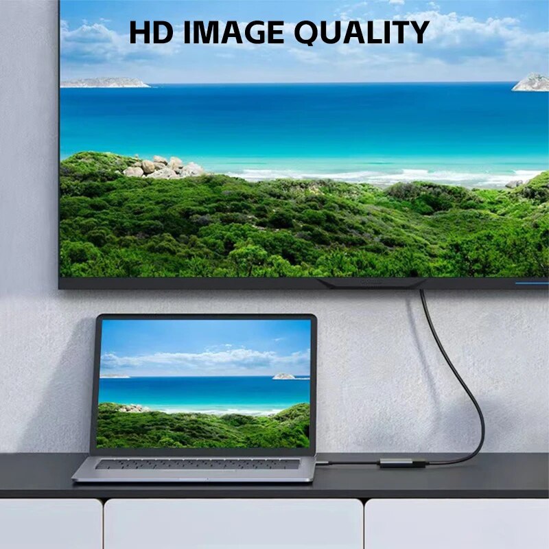 TYP C auf HDTV 4K Adapter USB C USB3.1 Stecker auf HDTV Buchse Konverterkabel für Laptop Tablet TV MacBook