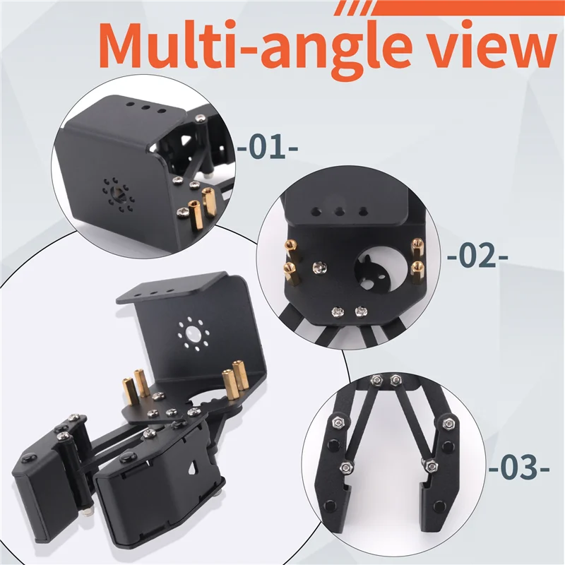 AC93-Open Robot Garra Grande Gripper Robô Manipulador Para Braço Robô Kit DIY Garra Robô Programável
