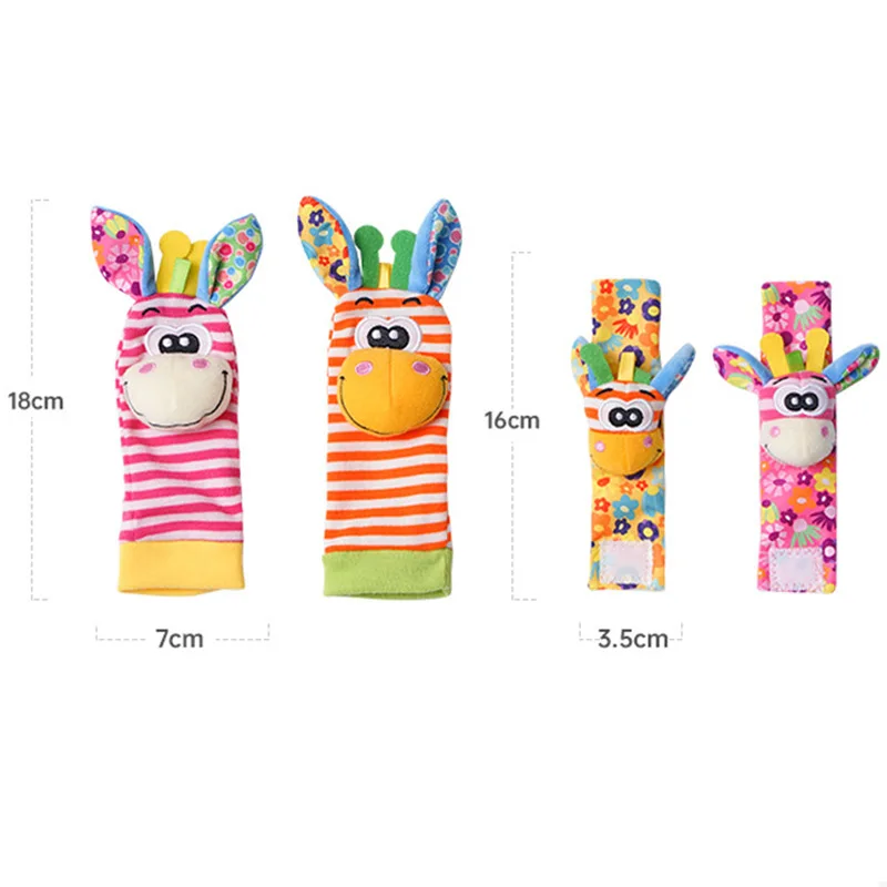 BabySocks สายรัดข้อมือ Rattles Foot Finder Rattle ถุงเท้าสําหรับทารก 0-12 เดือนสีดําสีขาวความคมชัดสูงทารก Soft Sensory ของเล่น