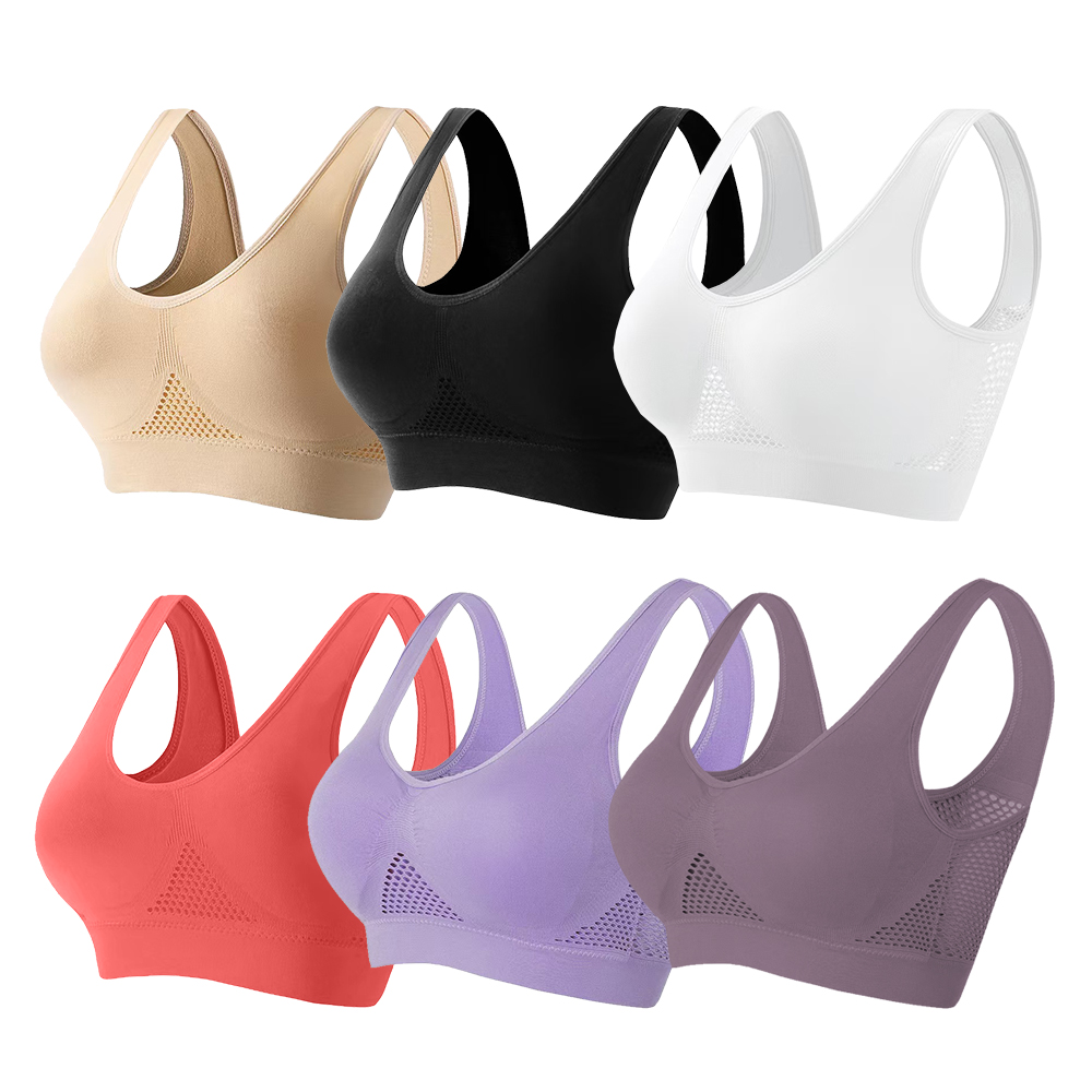 Chaleco deportivo transpirable para mujer, sujetador absorbente para el sudor, almohadilla a prueba de golpes, Top deportivo, pista y campo, gimnasio, correr, Fitness, deportes, Yoga