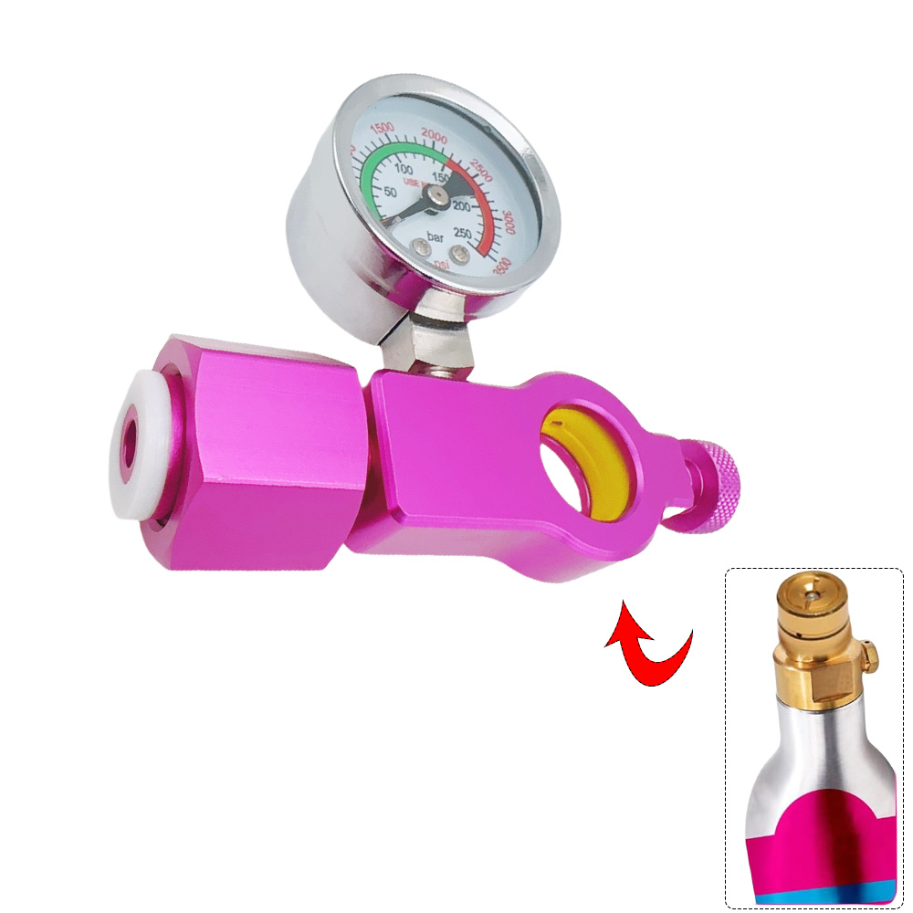 Novo adaptador roxo da estação de preenchimento do cilindro co2 caber sodastream (terra duo arte) rosa conexão rápida cilindro co2