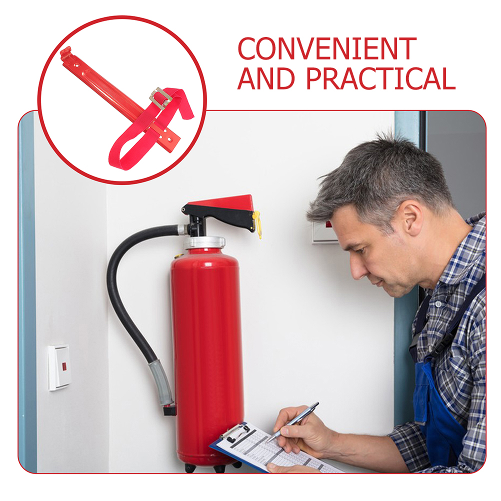 Fire Extinguisher Hook 2Pcs Wall Mount Bracket Hanger Iron 3KG 4KG Adjustable Spacesaving Design Easy Installation Fire Safety