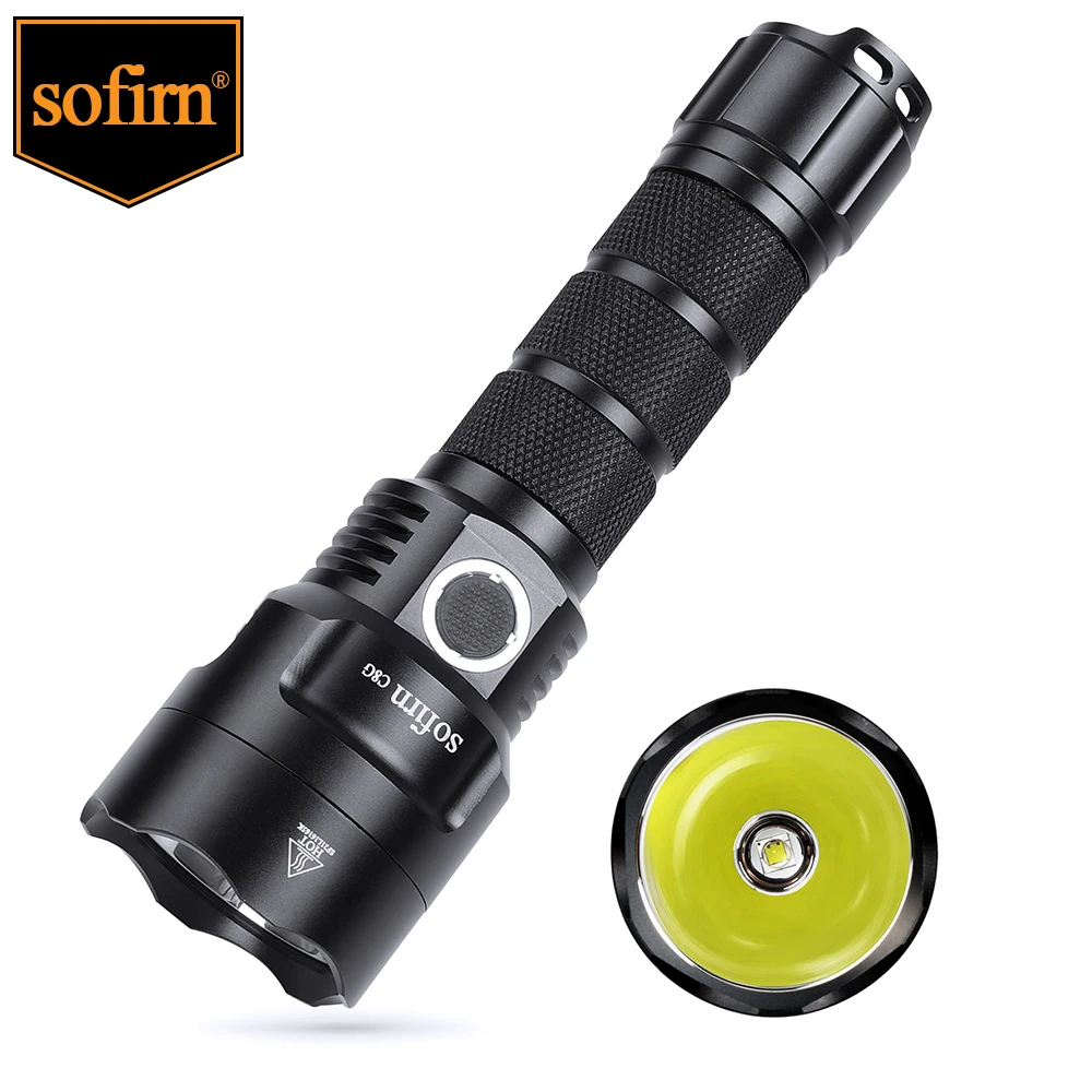 Sofirn C8G Mạnh Đèn Pin LED 21700 SST40 18650 Có Đèn Báo Nguồn Torch 2 Nhóm Ramping SOS Đèn Hiệu Ngoài Trời