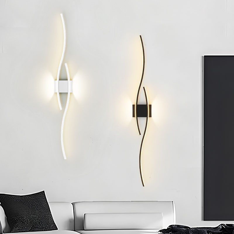 LED-Wandleuchten für den Innenbereich, Wandlampen für Schlafzimmer, Nachttisch-Wandleuchten, Schwarz, Gold, Weiß, Innenbeleuchtung für Flur, Gang, Balkon