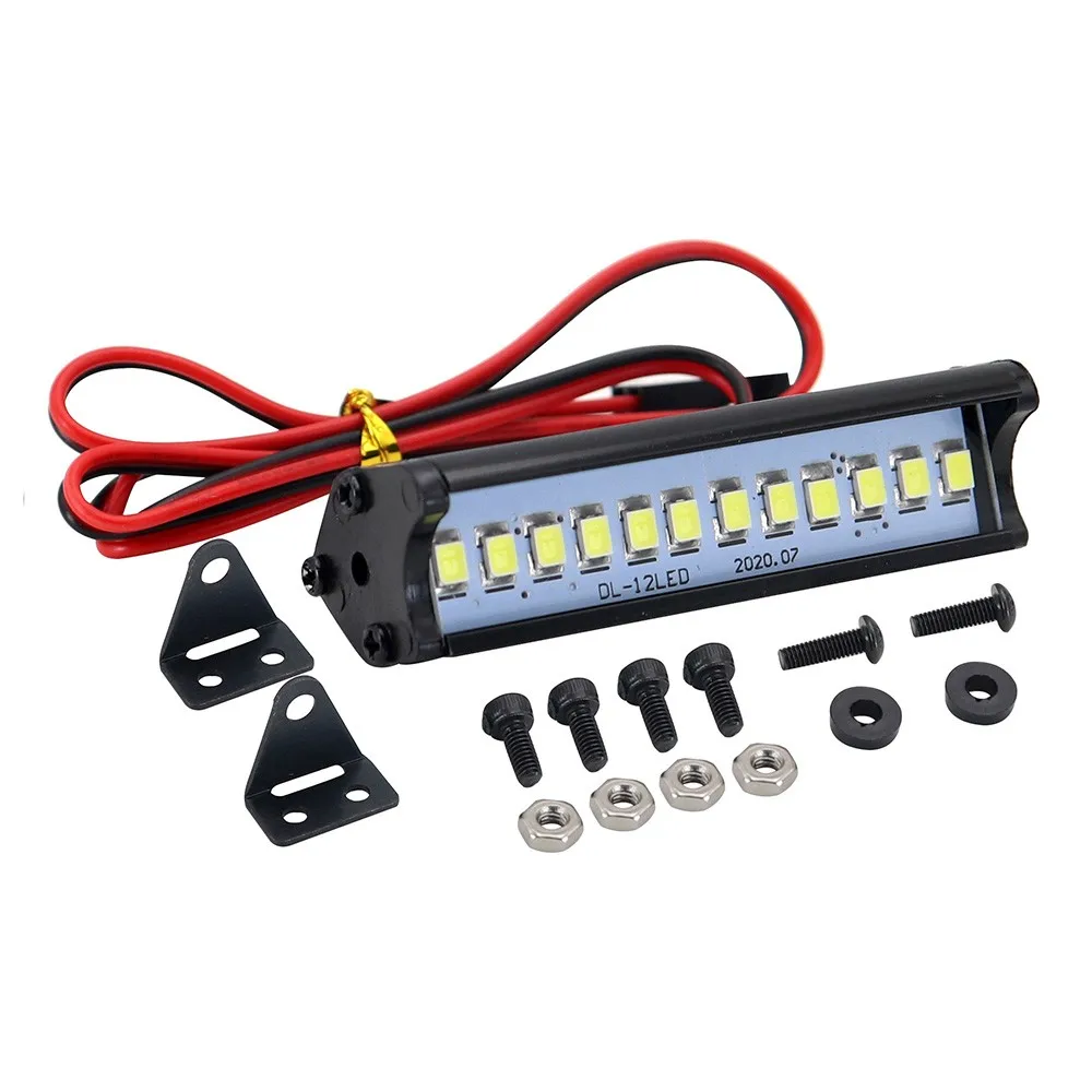 Rc หลังคารถ Led Light Bar Light 53-149 มม.ไฟฉายสําหรับ 1/10 Trxxas Trx4 Defender Trx6 G63 Axial Scx10 D90 Rgt Yikon Crawler