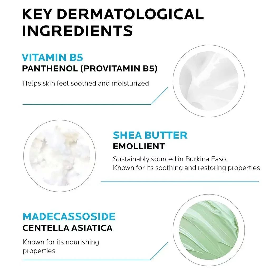 Crema reparadora Cicaplast B5, 40ml, crema reparadora hidratante, calma el enrojecimiento, la picazón, nutre, mejora la crema protectora solar reparadora