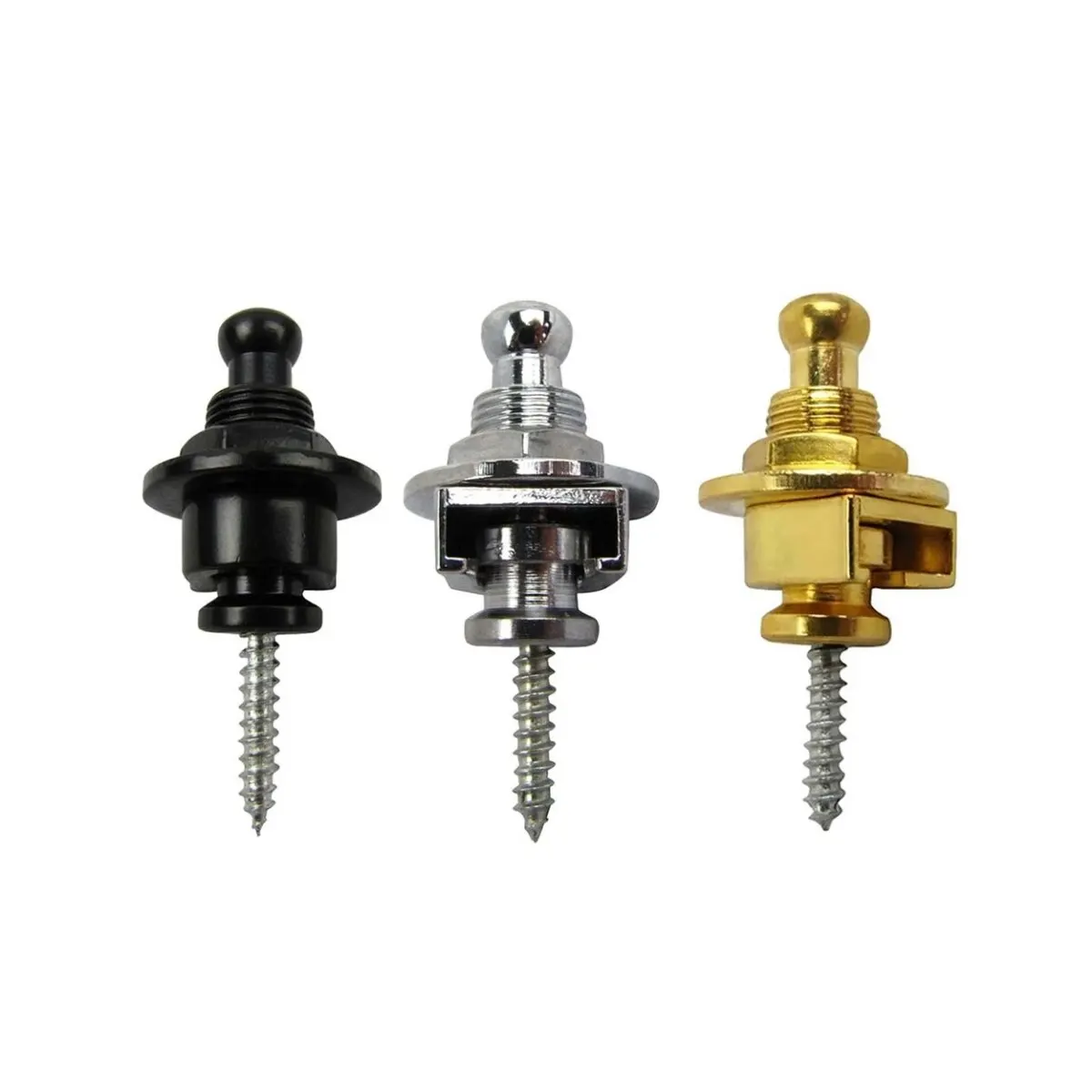 Perni per bottoni per tracolla per chitarra 1 \ 2 \ 4 pezzi 3 colori per scegliere Serrature per tracolla per chitarra premium Bottoni per cinghia di sicurezza in metallo Perni terminali in metallo