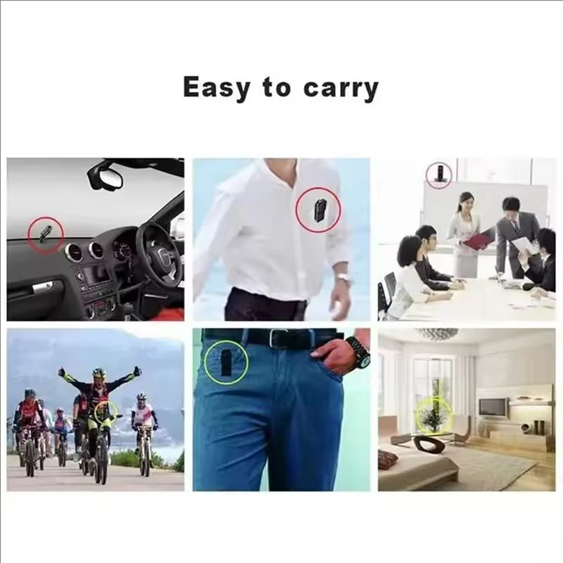 Videocamera portatile Mini HD DV Videocamera con supporto Videoregistratore Nanny Security Cam Sport DVR Webcam per la sicurezza dell'ufficio domestico