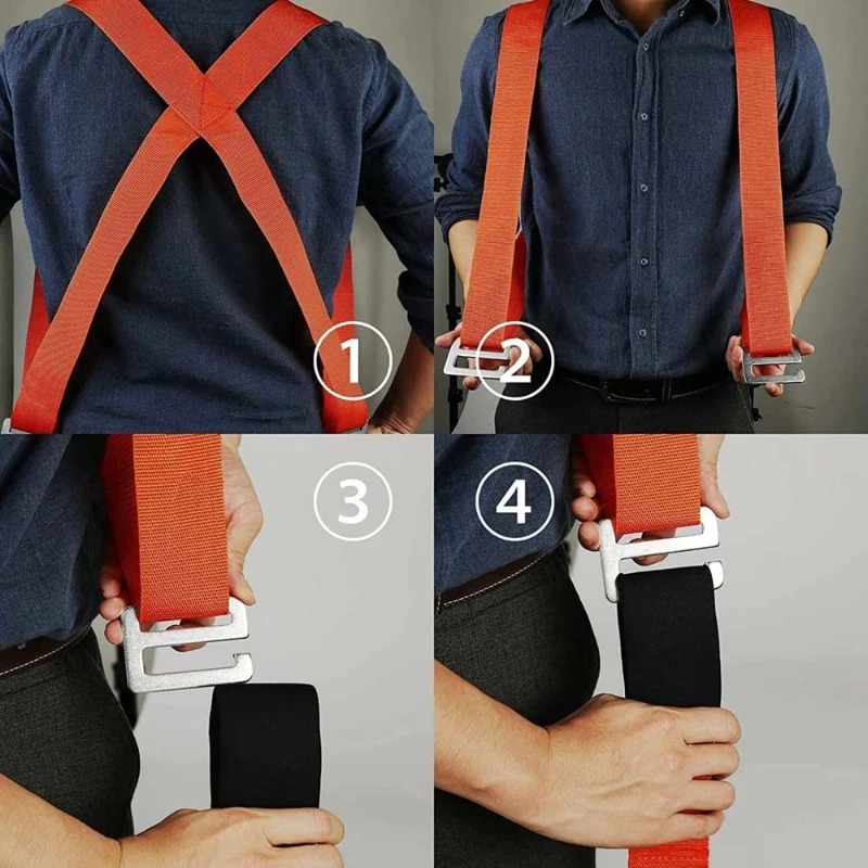 เฟอร์นิเจอร์ขนย้ายสายรัดไหล่ Forearm พกเชือกยกเฟอร์นิเจอร์หนักเข็มขัดขนส่งเชือกยกสายไฟสายรัด