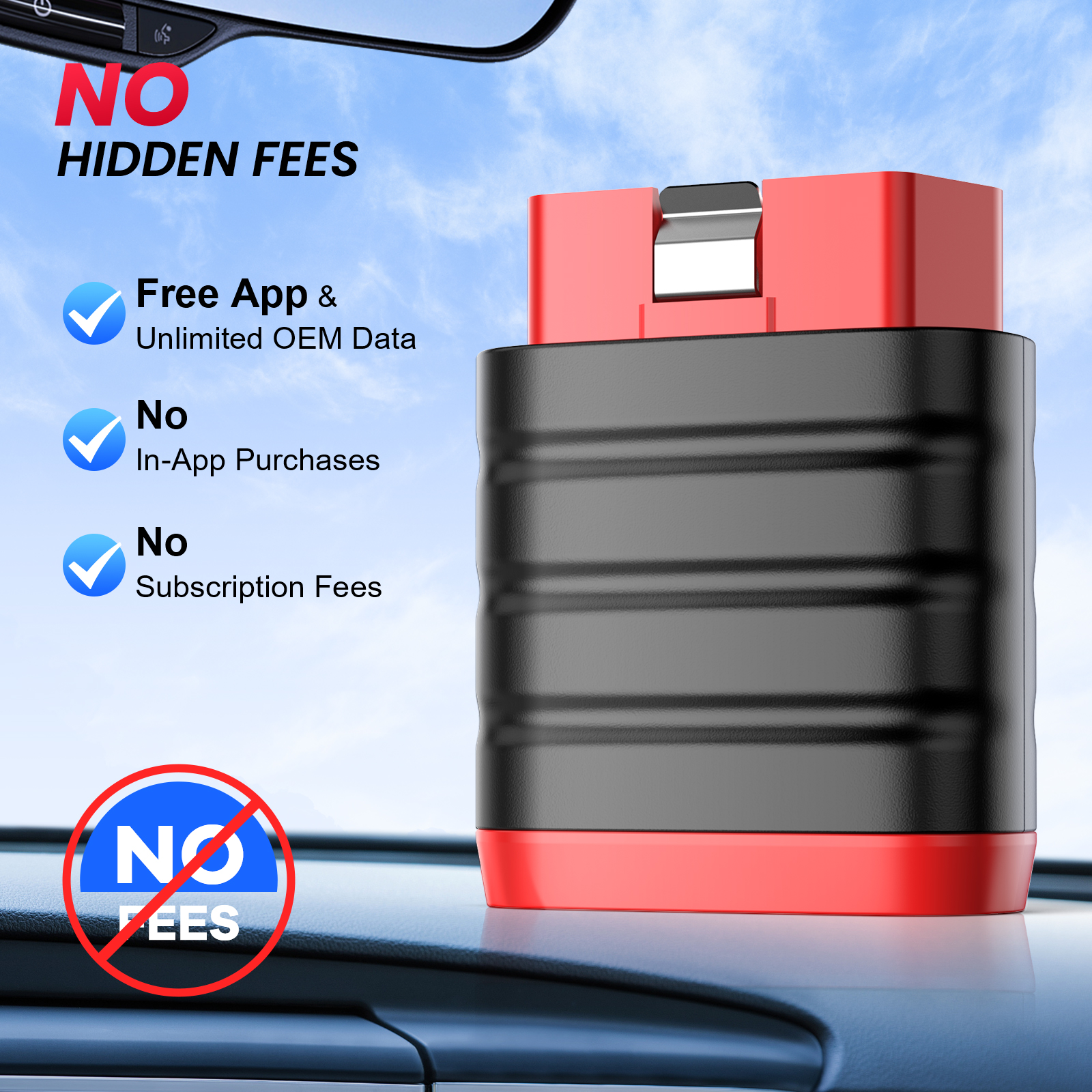 THINKCAR THINKDIAG Mini obd2 сканер для всех автомобилей, полная диагностика системы, автоматический диагностический инструмент, чтение/очистка ошибок, пожизненное бесплатное обновление
