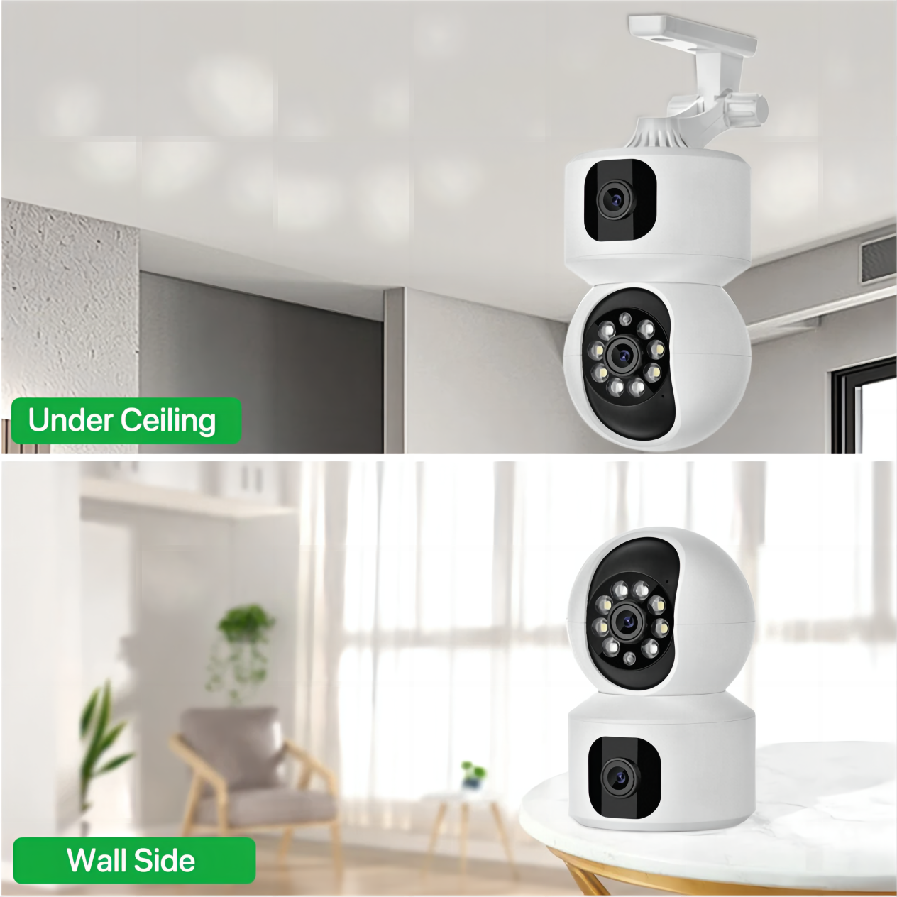 Tuya 8mp wifi câmera ip lente dupla monitor do bebê cor visão noturna humano rastreamento automático vídeo câmera de vigilância em casa inteligente