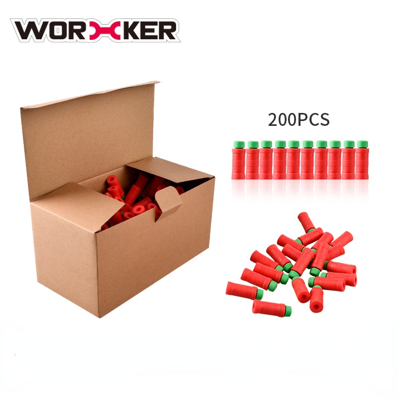 ลูกดอก3วงแหวนรูปไม้ไผ่200ชิ้นสำหรับ Emitter Soft bullet Gun อุปกรณ์เสริมปืนโฟมกระสุนของเล่นกลางแจ้งสำหรับเด็ก