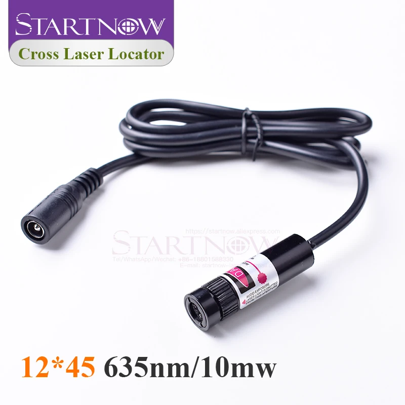 Light Red Cross Positioner 660nm 100 mw โมดูลเลเซอร์ไดโอดโฟกัส Beam Cross Laser Locator สําหรับงานไม้แกะสลักเครื่อง