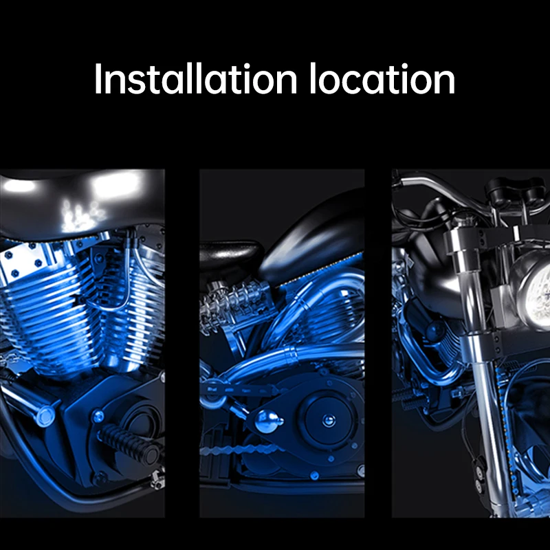 12V Moto listwa dekoracyjna RGB APP LED motocykl samochód atmosfera światło podnóżka pilot elastyczna wodoodporna kontrola dźwięku