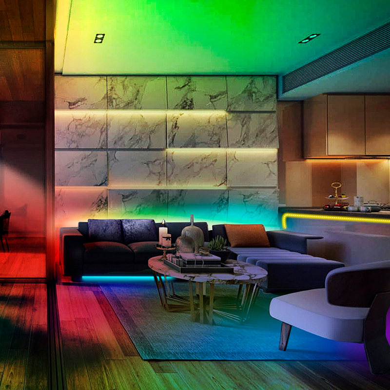 RGB 5050 DC5V USB 24 คีย์บลูทูธไฟ LED Strip เทปรีโมทคอนโทรลเปลี่ยนสีโคมไฟสําหรับคริสต์มาสตกแต่งห้องนอน