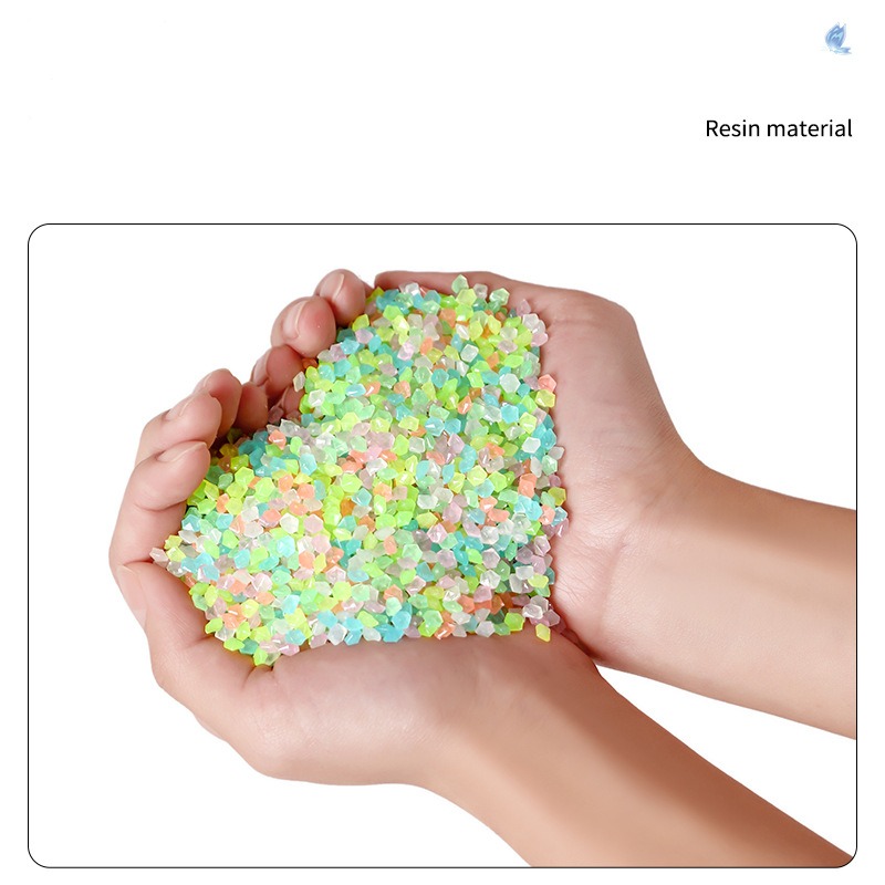 1000pcs 3-5mm Luminous Sand Glow In Dark Pebbles Stone Home Garden Yard Outdoor Path Lawn Decorations Fish Tank Aquarium Decor