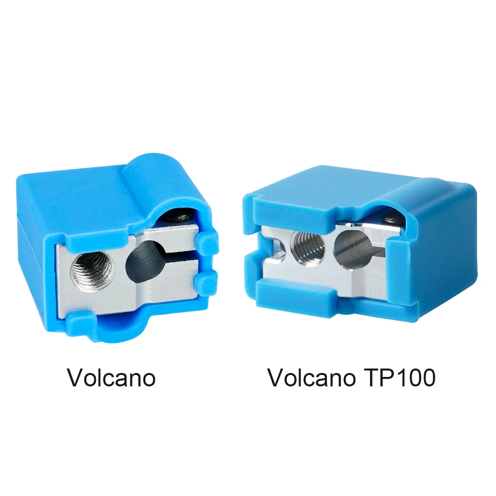 KINGROON Núi Lửa Đun Nóng Khối Máy Đùn Nhôm Hotend Núi Lửa PT100 Nóng Khối Lưng Silicon Case 3D Máy In Phần