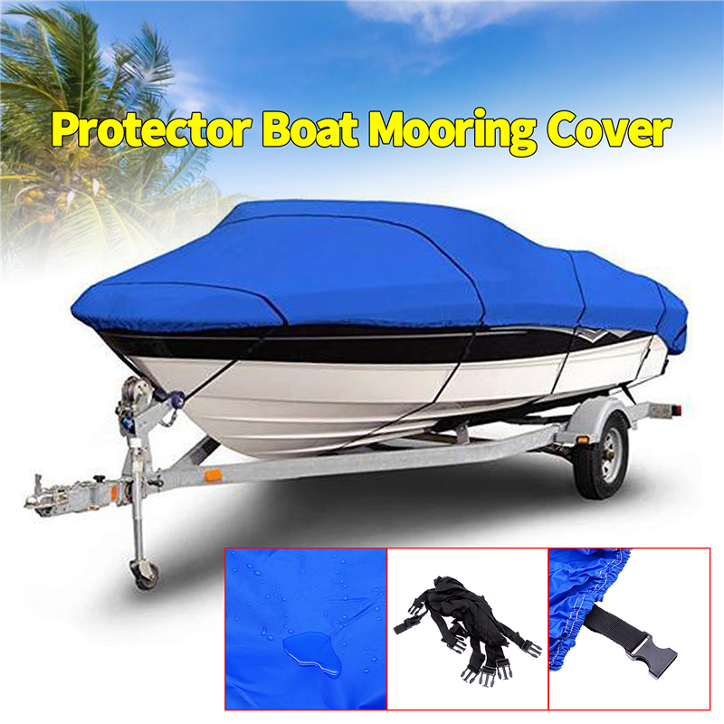 Robuste Angel-Ski-Bootsabdeckung für 11–13', 14–16', 17–19', 20–22' V-Rumpf, wasserdicht, sonnenfest, UV-Schutz, Bootsfeierabdeckung