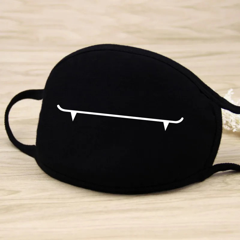 Quà Giáng Mascarillas Chống Bụi Miệng Mặt Nạ Trái Tim In Hình Mặt Bông Miệng Mặt Nạ Hoạt Hình Mặt Có Thể Tái Sử Dụng Vải Chống Ô Nhiễm Mặt Nạ Đen