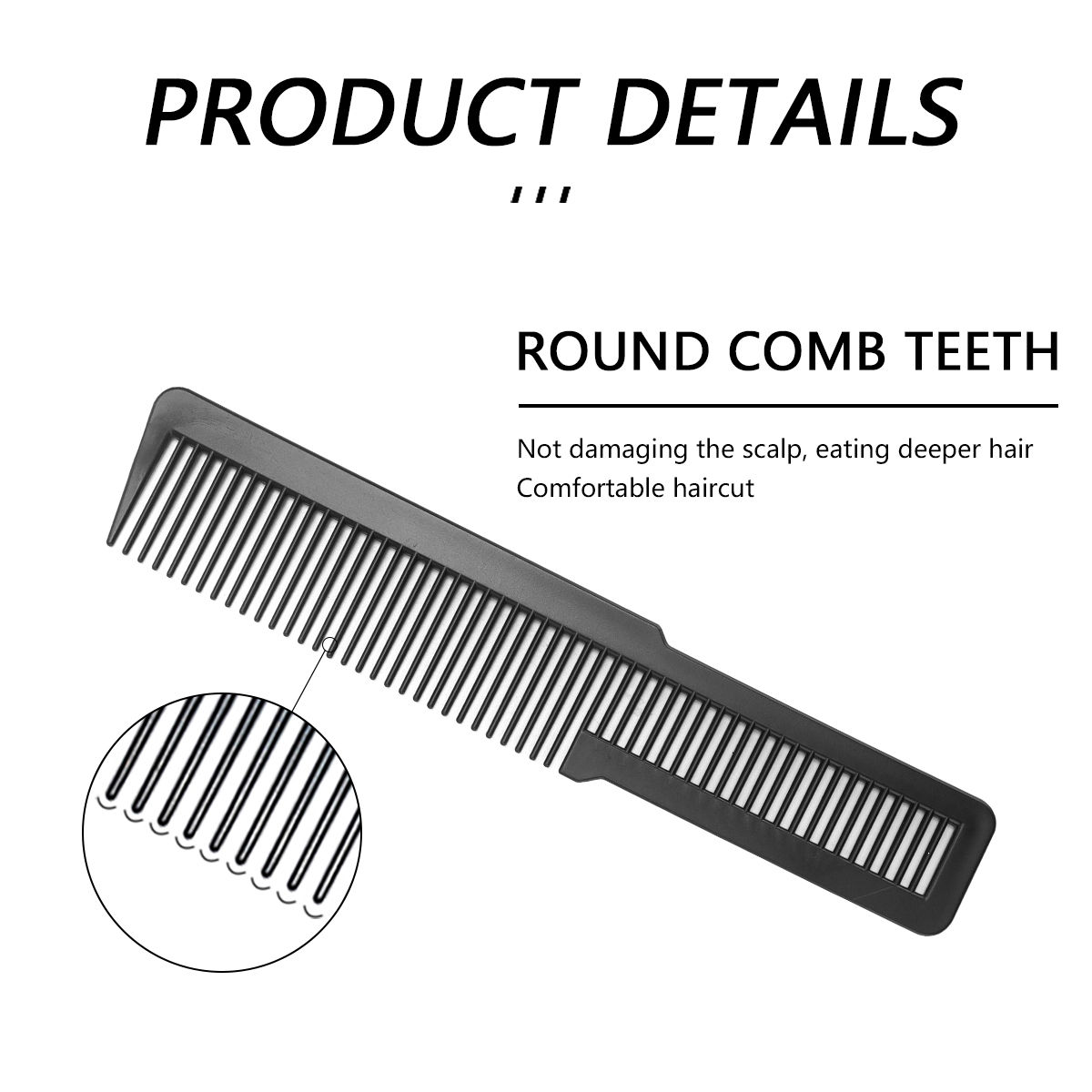 Plastics Comb Professional Dual Purpose Salon Hair Hairdressing Anti-static Barbers Comb Ultra Thin Hair Brush Styling Tools