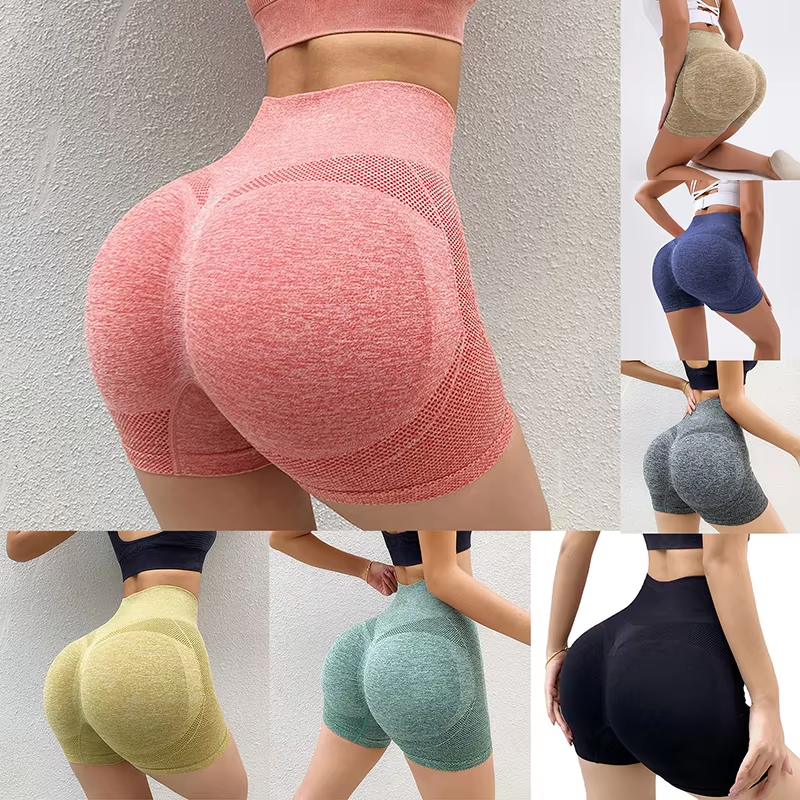 Yoga Shorts, Honey Buttocks, Buttocks, Sports, High Waist, Abdomen, Stretch, Tight-fitting, Quick-drying Fitness Pants