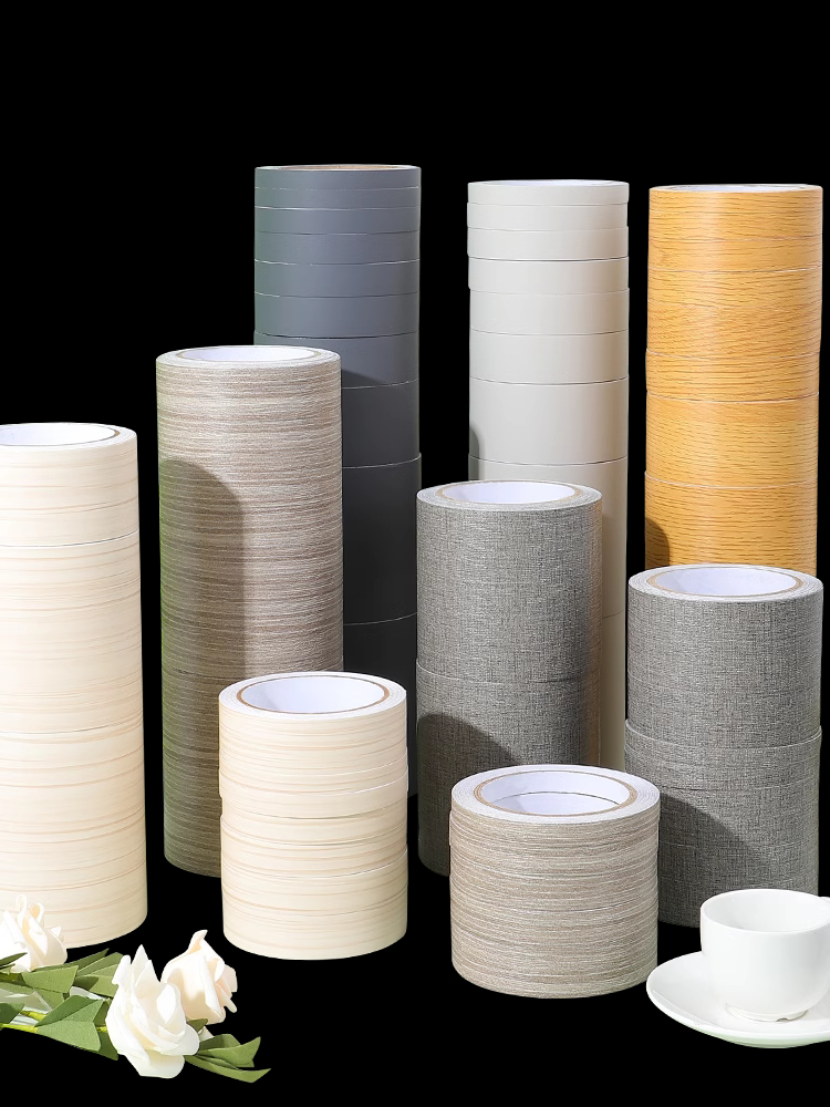 Custom Edge Band Stickers Self-adhesive Decorative Strips Edge Banding for Furniture Table Cabinet Board Covering Wood Grain