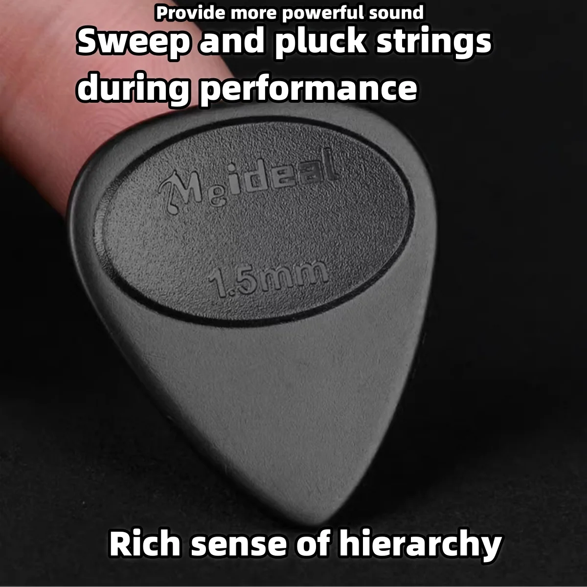 Meideal กีตาร์ Pick Anti-SLIP Matte-ทนทาน ABS Plectrum ความหนา 0.46 ถึง 1.5 มม./สําหรับกีตาร์ไฟฟ้าเบส Ukulele Playin