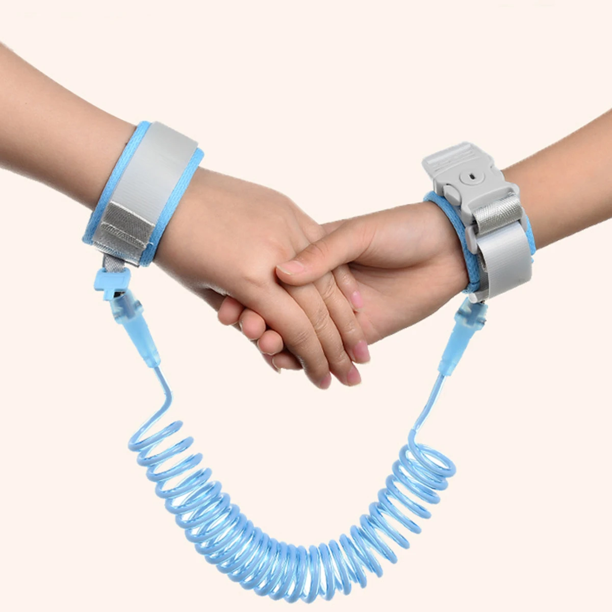 Pulseira de prevenção de perda infantil; trava de chave com corda anti-liberação; corda de tração anti-perda infantil ao sair corda de mola