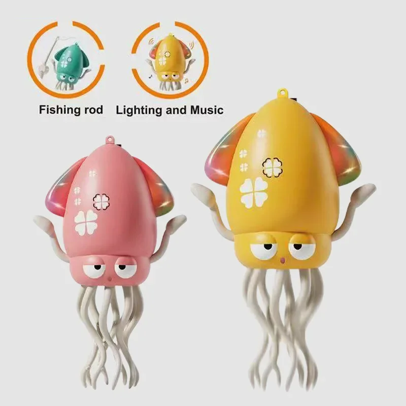 Jouets électroniques pour animaux de compagnie, poulpe dansant, dessin animé, développement interactif, éducation en mouvement, jouet pour tout-petits, cadeau d'anniversaire créatif