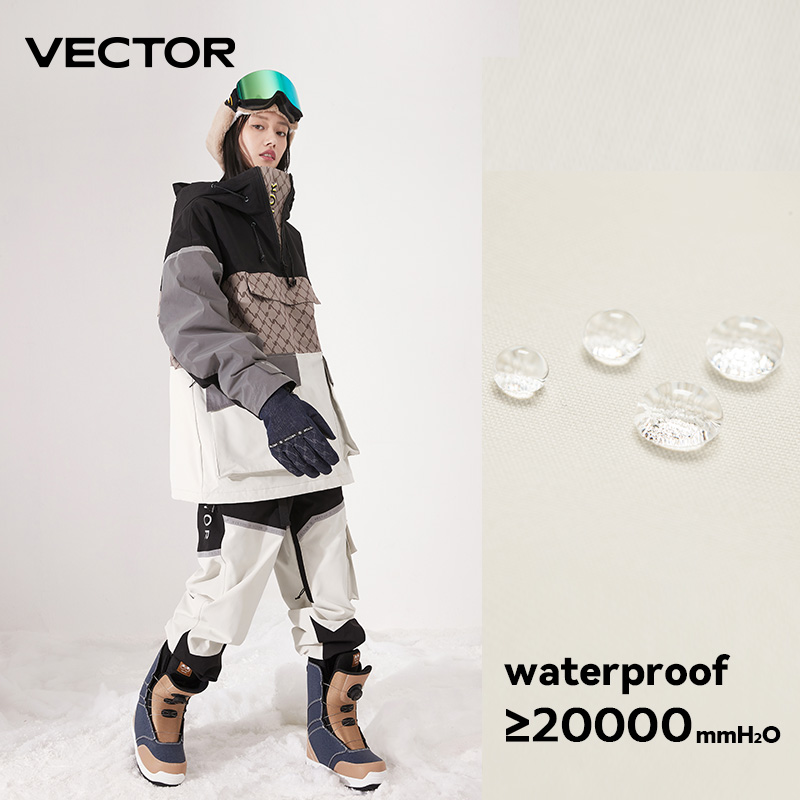 VECTOR Trượt Tuyết Mặc Nữ Người Áo Mũ Trùm Phản Quang Xu Hướng Trượt Tuyết Mặc Dày Ấm Áp Và Chống Thấm Nước Trượt Tuyết Thiết Bị Trượt Tuyết Phù Hợp Với Phụ Nữ