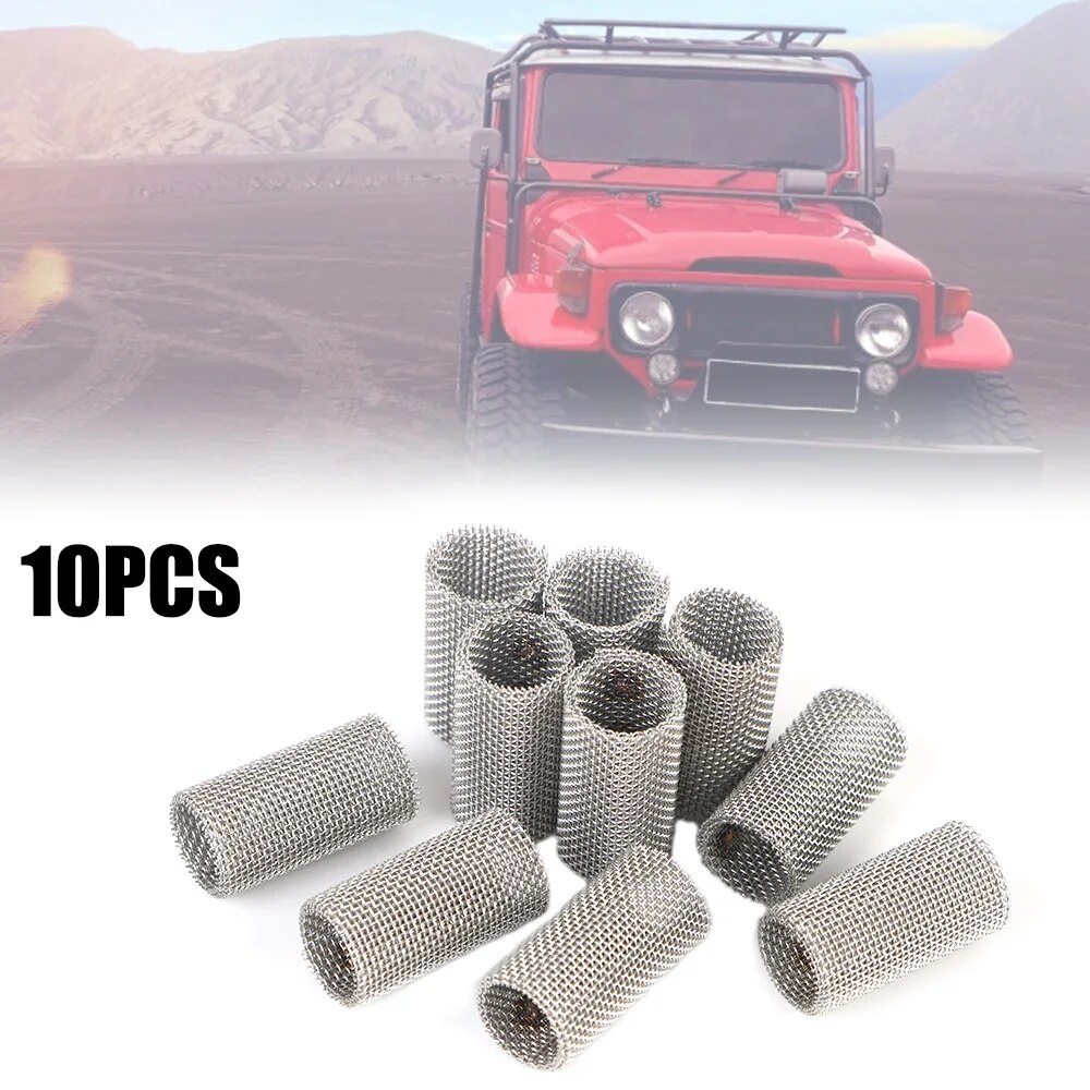 Filtro de pantalla de acero inoxidable para calentador de estacionamiento de aire diésel, filtro de malla para quemador de bujía incandescente de coche, 310s, 10 piezas