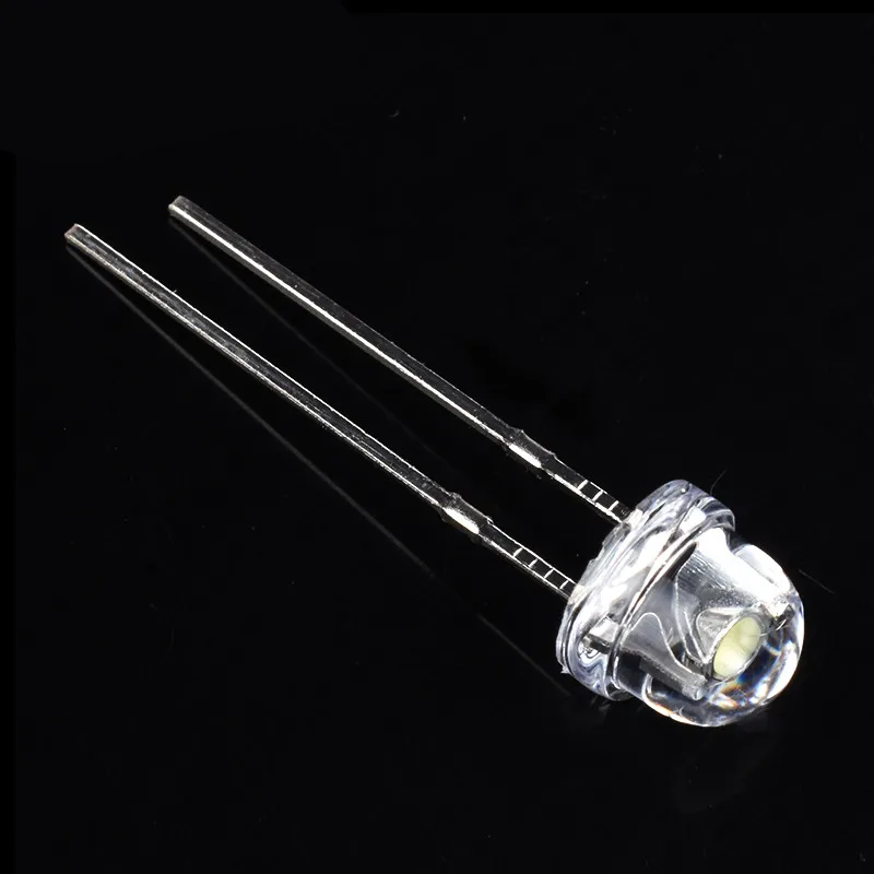 Diode électroluminescente LED super brillante, chapeau de paille, blanc, rouge, jaune, vert, bleu, chaud, puissance F5, 0.3W, 0.5W, 0.75W, 5mm, 50 pièces