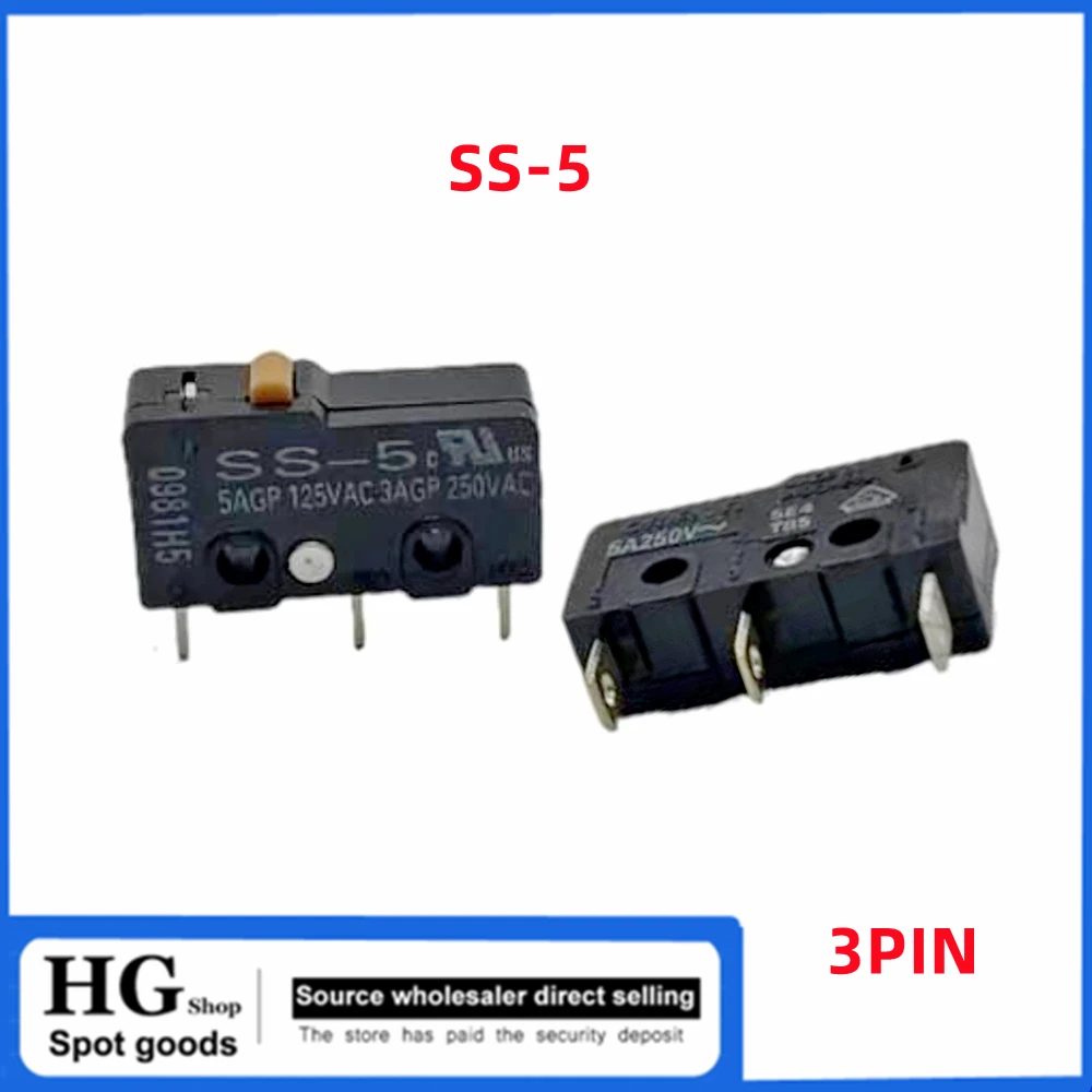 5-10 pz/lotto microinterruttore SS originale SS-5 SS-5GL SS-5GL2 SS-5GL13 finecorsa micro corsa a 3 pin piccolo