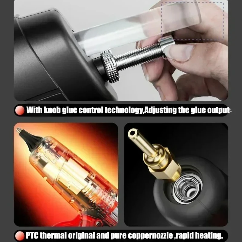 For Makita 18V Cordless Glue Gun Adjustable Temperature Without Battery Silicone Gun Black for 11mm Glue Sticks DIY Repair Tools
