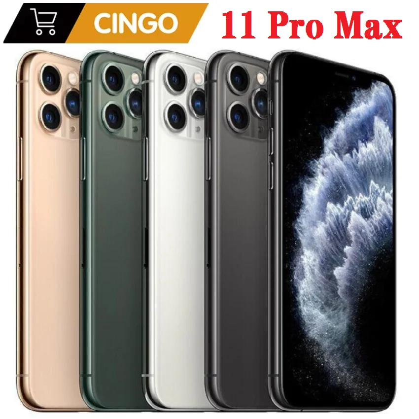 Original iPhone 11 Pro Max 6,5 "RAM 4GB ROM 64/256GB A13 IOS teléfono móvil desbloqueado iphone 11pro max iphone11promax