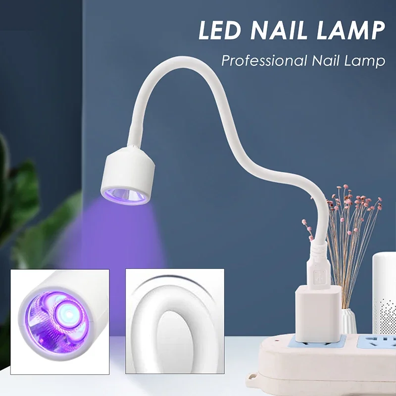 Mini secador de uñas UV LED lámpara de uñas plegable USB luces de curado lámpara de escritorio para esmalte de uñas de Gel herramienta de manicura secadora de uñas de secado rápido