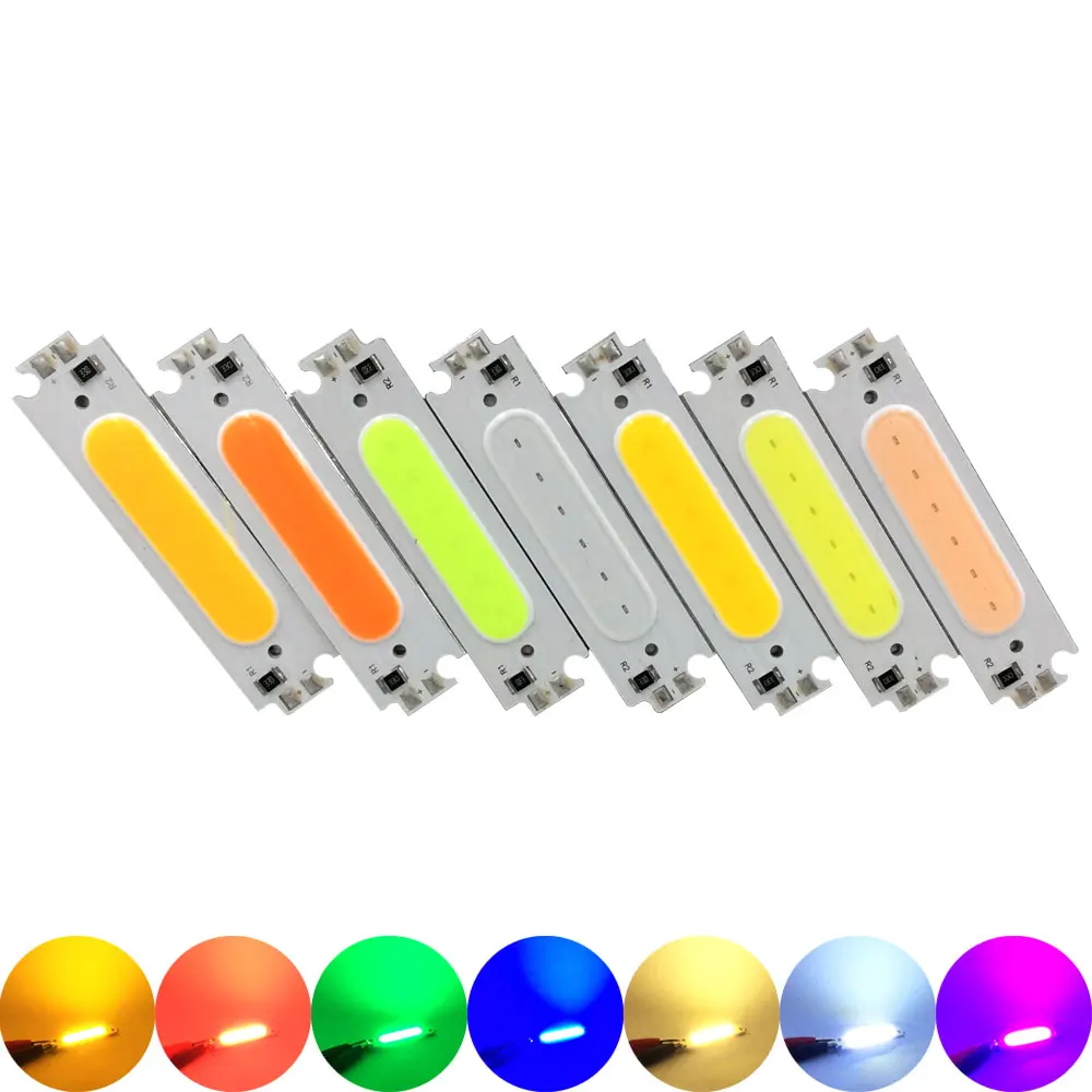 [[Sumbulbs] Phối DC 12V 2W-200W COB Đèn Diode Phát Quang Tuyến Tính Tròn nhiều Màu Sắc COB Cho Bóng Đèn COB LED Thanh Dải Chip