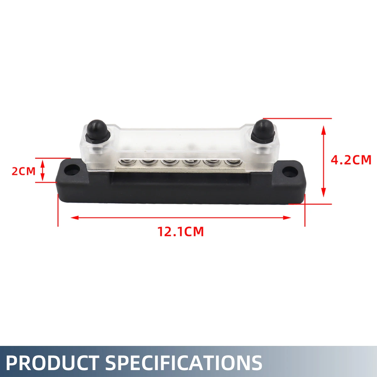 M6 12V バスバー 1/4 インチ配電ブロック 150A 電気端子台バスバートラックボート車キャンピングカー RV