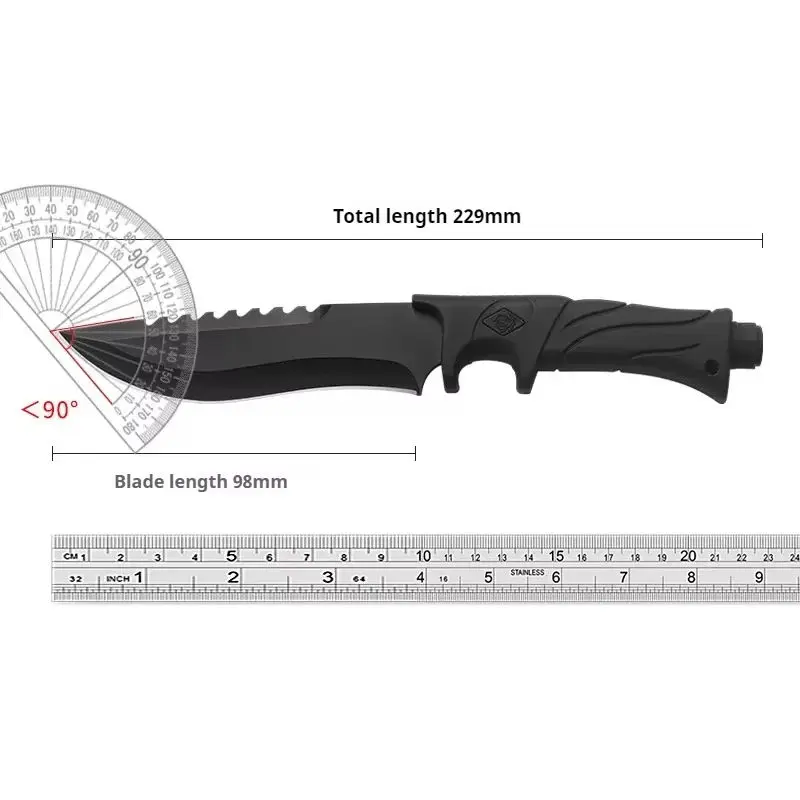 กลางแจ้งตรงมีดมีดยุทธวิธีมีดมัลติฟังก์ชั่น Field Defense มีดแบบพกพาความแข็งสูง SHARP มีดมีด