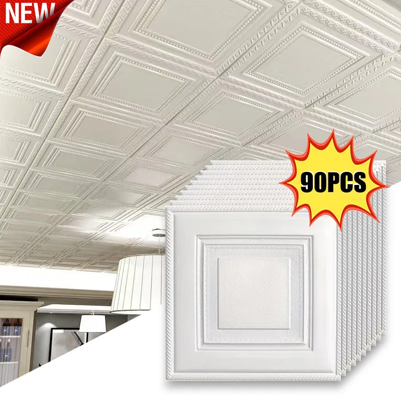 Adesivos de parede 3d à prova d'água, papel de parede autoadesivo 35cm * 35cm, decoração de casa, folha de papel à prova de umidade