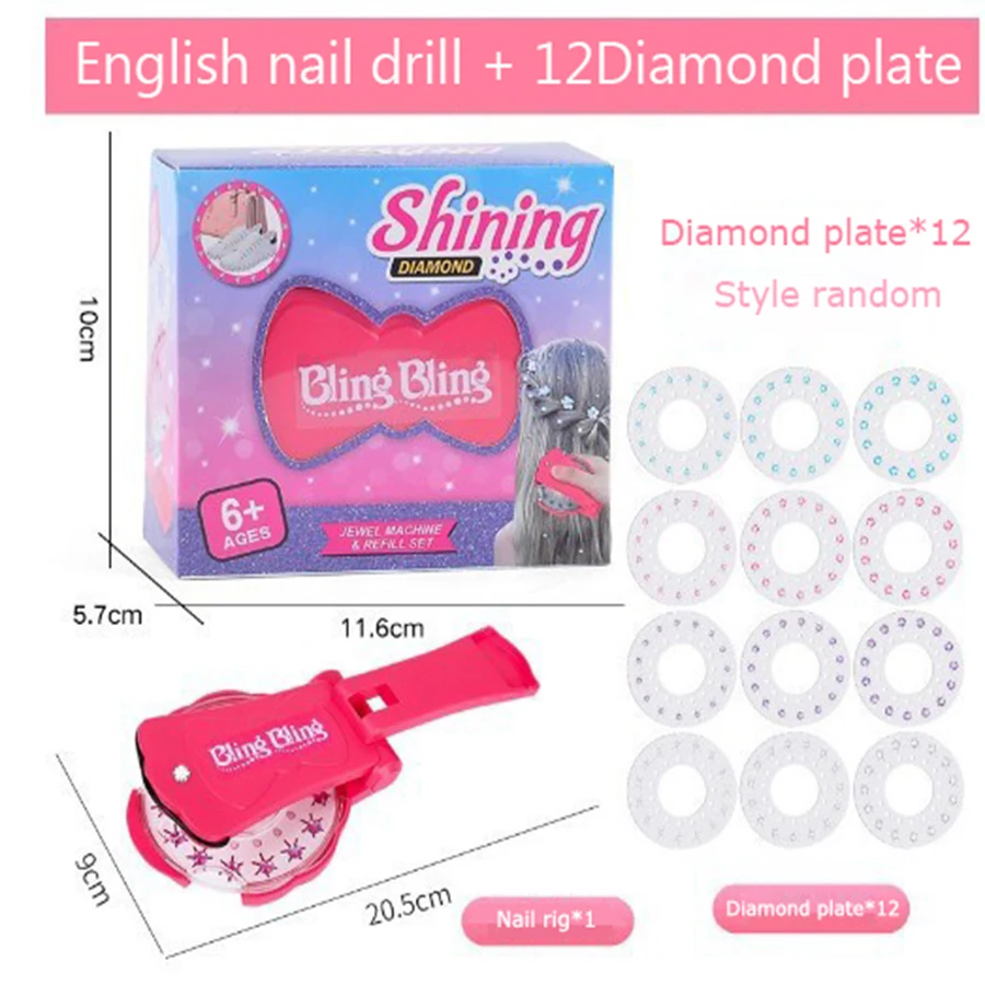 1 ชุด 180 เครื่องประดับผมเพชรอุปกรณ์เสริมผม DIY ชุด Play House แต่งตัวของเล่นเครื่องประดับเพชรอุปกรณ์เสริมผมจัดแต่งทรงผม Dev