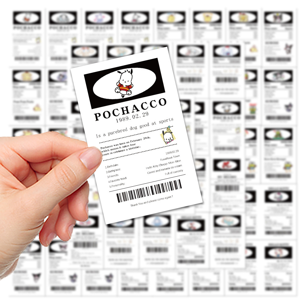 10/30/65pcs Cute Cartoon Anime Sanrio Poster Stickers Waterproof Graffiti Decals DIY Diary Suitcase Car Aesthetic Vinyl Sticker