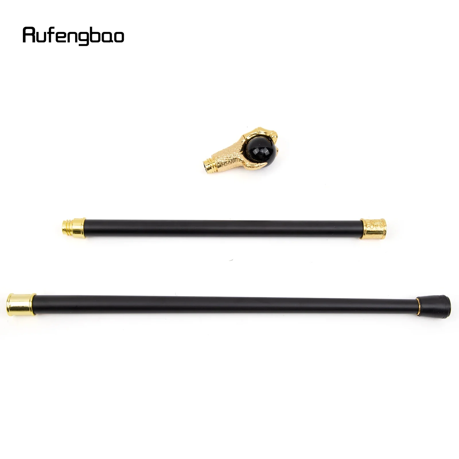 Drachen klaue greifen schwarze Glaskugel goldene Gehstock Mode dekorative Gehstock Cosplay Rohr knopf Crosier 93cm