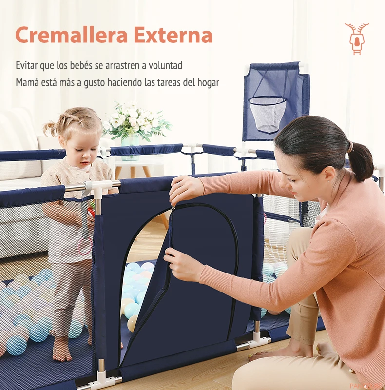 PANGDUBE-parque infantil para bebés, valla de seguridad para bebés, PISCINA DE BOLAS