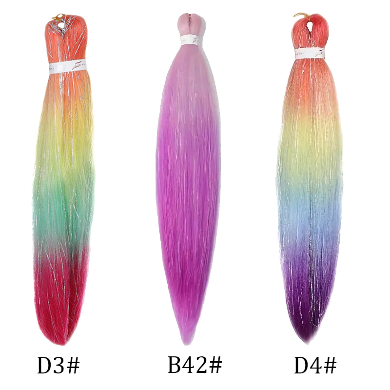 Golden crochet long mixed braid wig color gradient wig synthetic large braid reggae hip-hop dirty braid braided hair braid