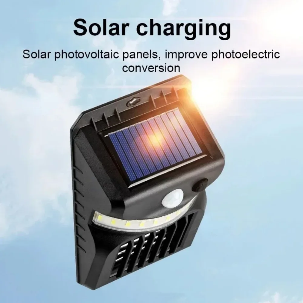 Lámpara LED repelente de mosquitos Solar con Sensor infrarrojo, luz de jardín impermeable para exteriores, lámpara decorativa automática de atardecer a amanecer