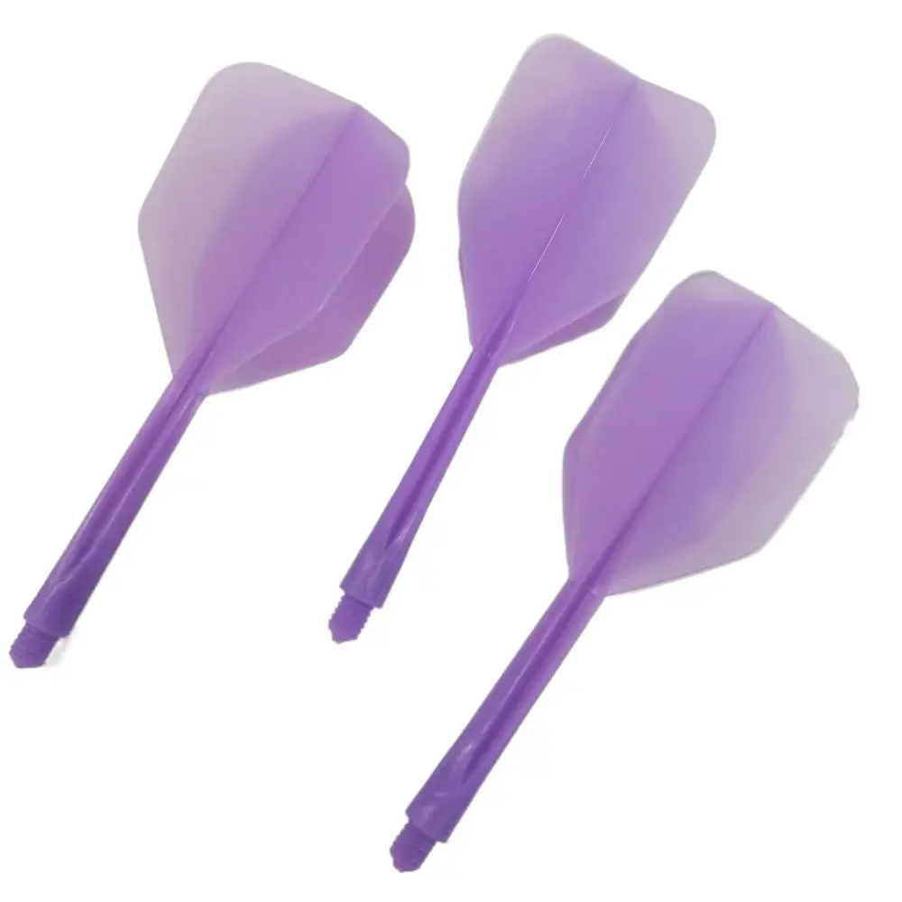 Dardos suaves anticaída duraderos, ejes de plástico transparente, entretenimiento, 3 piezas, 2BA